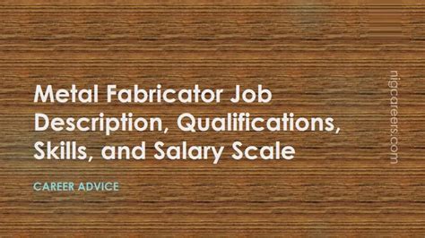 metal fabrication manager salary|metal fabricator job duties.